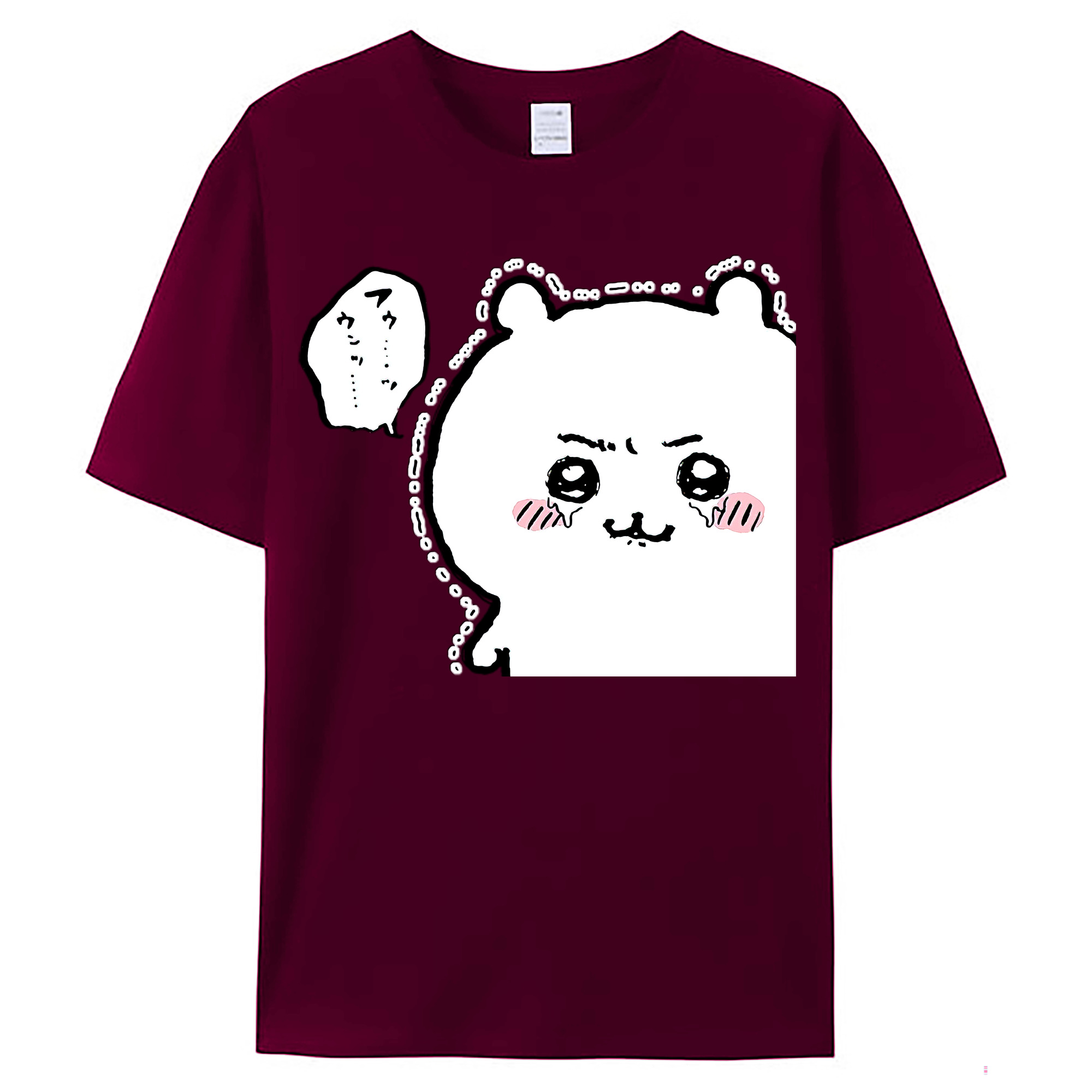 （画像用） ちいかわ ちいかわ Chii-kawa chiikawa レディースカジュアルプリントTシャツ（綿100％）